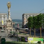 Der Hauptplatz der größten Stadt Oberösterreichs: Linz